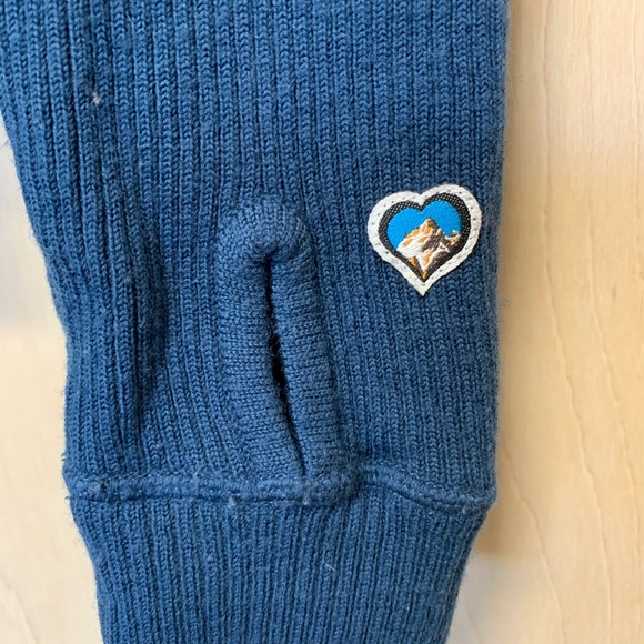 Kuhl Sweater Jacket womens Small Blue Merino Wool pockets thumb holes full zip - Picture 5 of 9